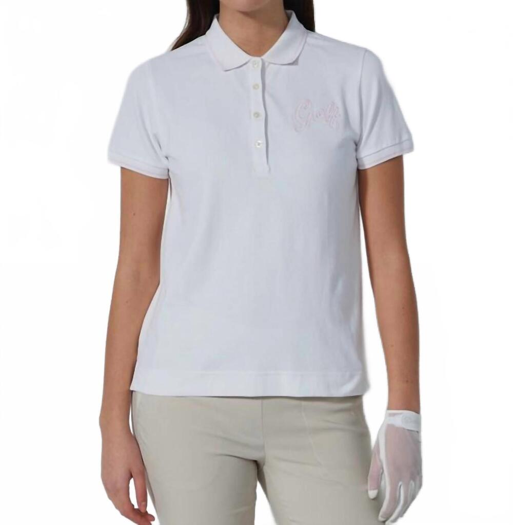 NEW DAILY SPORTS tour golf polo in white